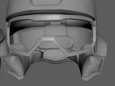 Helldiver Soldier Helmet STL 3D Printing File for Costume 3D print model