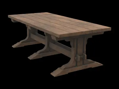 dining table 02 3D model