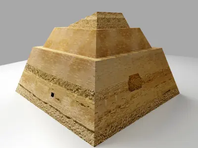 Meidum Pyramid - The Ancient Egypt Low-poly 3D model