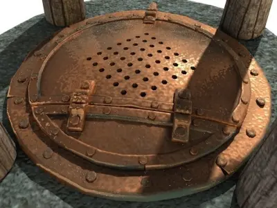 Water Well Medievall 3D model
