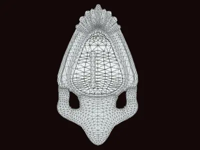 SkullShield 3D Model Low-poly 3D model