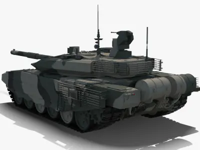 T-90 MS Regular Clean Low-poly 3D model