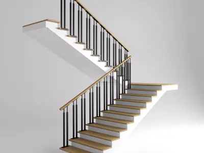 stairs concret Free 3D model