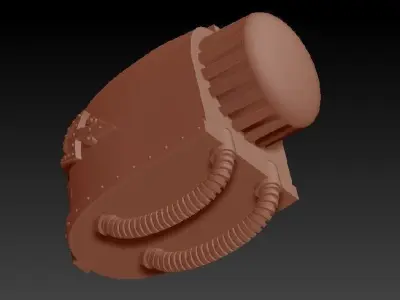 Giant War walker classic head print model 3D print model