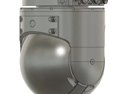 Wescam mx 10 Black GameReady LODs Drone Camera Low-poly 3D model