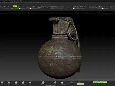 M68 Grenade Low poly Photorealistic Low-poly 3D model