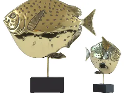 Deco Figurine Moonfish Big 3D model