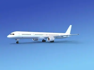 Boeing 757-300 Unmarked 1 3D model