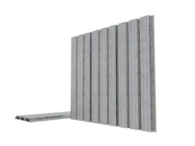 Corrugated galvanized sheets 7 Low-poly 3D model