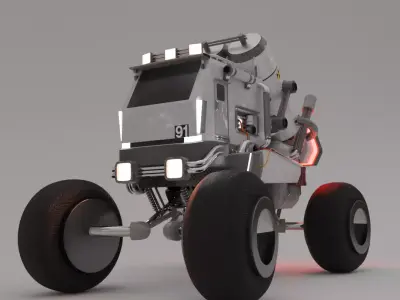 Blender truck concept 3D model