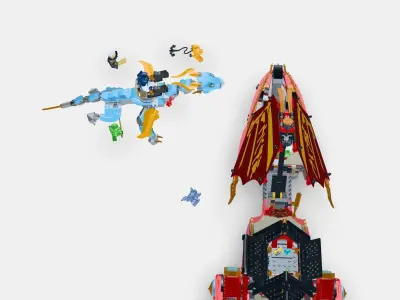 LEGO NINJAGO Destinys Gift - Race against time 71797 Low-poly 3D model