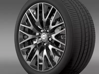 Nissan Cima Hybrid wheel 3D model