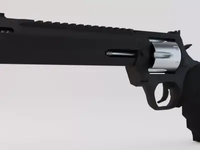 Taurus Raging Hunter Magnum Low-poly 3D model