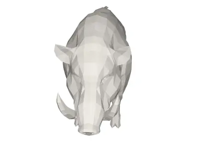 Boar -Wild animal Low-poly 3D model