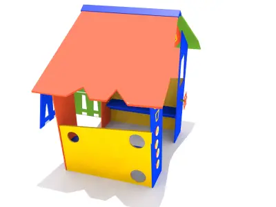 Playhouse house for kids to play Free 3D model
