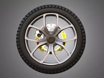 Ryker 2025 Wheel and Tire 3D model