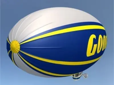 Goodyear Blimp 3D model