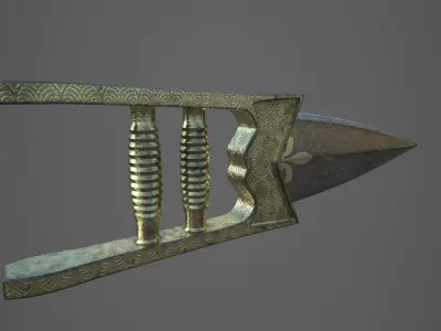 katar belt buckle 3D model