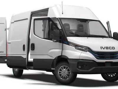 Iveco eDaily Van L2H2 HQ Interior 2024 3D model