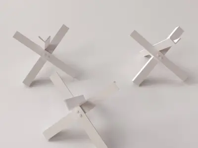 Anti Tank Barrier 3D model