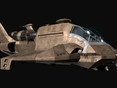 Battlestar Galactica - Raptor Mk2B 3D model