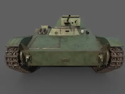 Soviet light tank T-60 3D model
