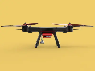 DRONE WEBCAM HD CAMERA MOD QUADCOPTER UAV UAS AERIAL FPV RC SYMA 3D model