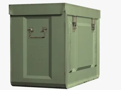 Ammo Box 20mm MK3 WWII US Military 3D model