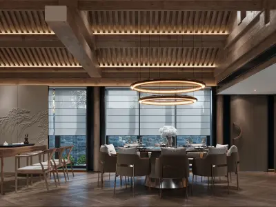 Restaurant private room 126 3D model
