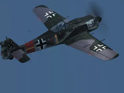 FW 190 a-8 Night Fighter variant 3D model