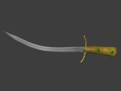 Ottamans Weapon Set Low-poly 3D model