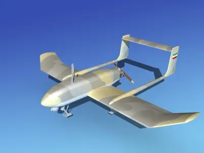 Mohajer 4 Drone V01 3D model