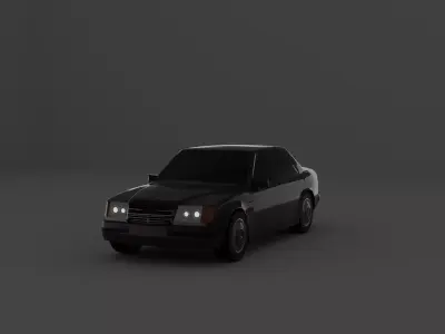 Mercedes w124 Free 3D model