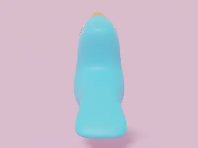 Cartoon Cute Bird 3D model