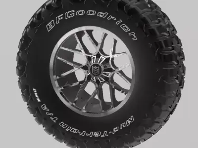 BF GOODRICH KM3 AND DROPSTARS 654 20X10 FOR OFFROAD SCALE AUTOS 3D print model