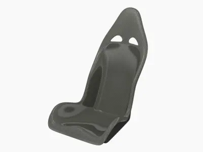 Tecnocraft T2 Carbon Seat Low-poly 3D model