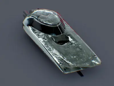 Sci-Fi Flying Vehicle 3D model