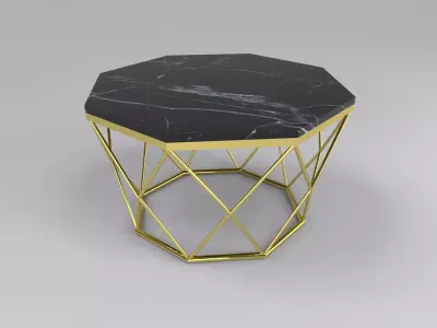 Coffee table hexagonal Free 3D model