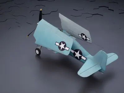 Grumman F6F Hellcat - Highpoly I Multiple Livery 3D model