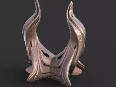 Art Novo Modern art ornament horn 3D model