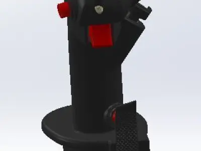 F-16 3d printing stick for simulation with electronics parts 3D print model