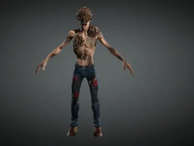 Infected  Low-poly 3D model