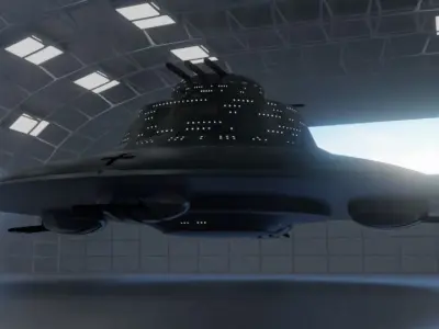 Haunebu 4 ufo spaceship 3D model