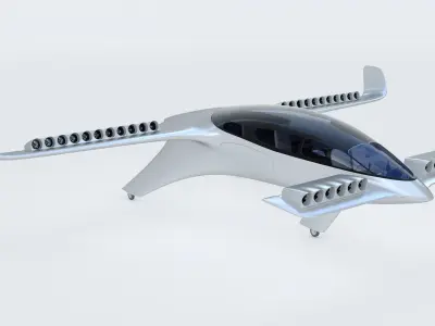 Lilium Jet Flying Taxi P 3D model