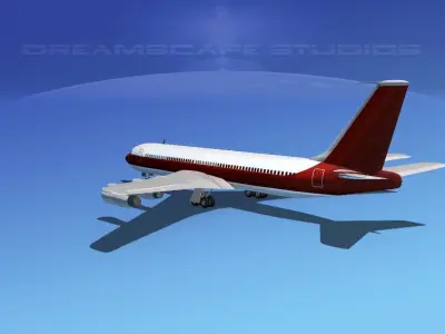 Boeing 707 Corporate 2 3D model