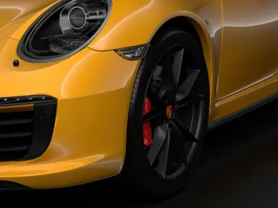 Porsche 911 Carrera T Coupe 2018 wheel 3D model