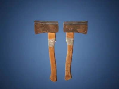 Military Items Low-poly 3D model