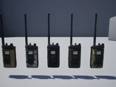 Radio pouch Low-poly 3D model