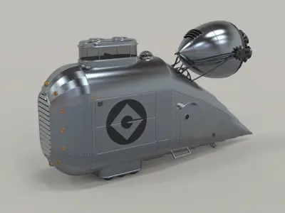 Grumobile from movie Despicable Me 3D model