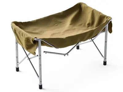 Portable Camping Cot Pet Bed Low-poly 3D model
